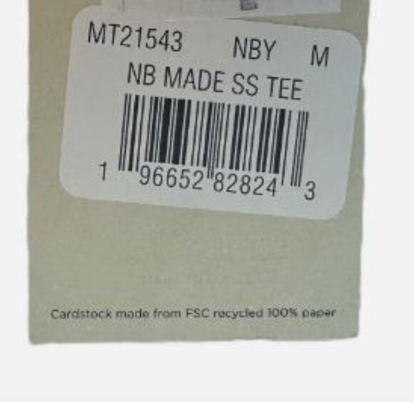 New Balance Men's MADE in USA Core T-Shirt MT21543 NBY Cotton Size M Burgundy - Picture 7 of 7